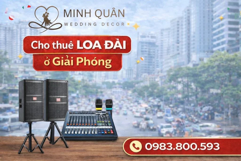 thuê loa đài ở giải phóng