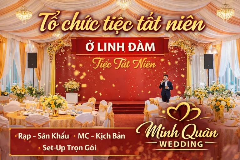 tổ chức tiệc tất niên ở linh đàm
