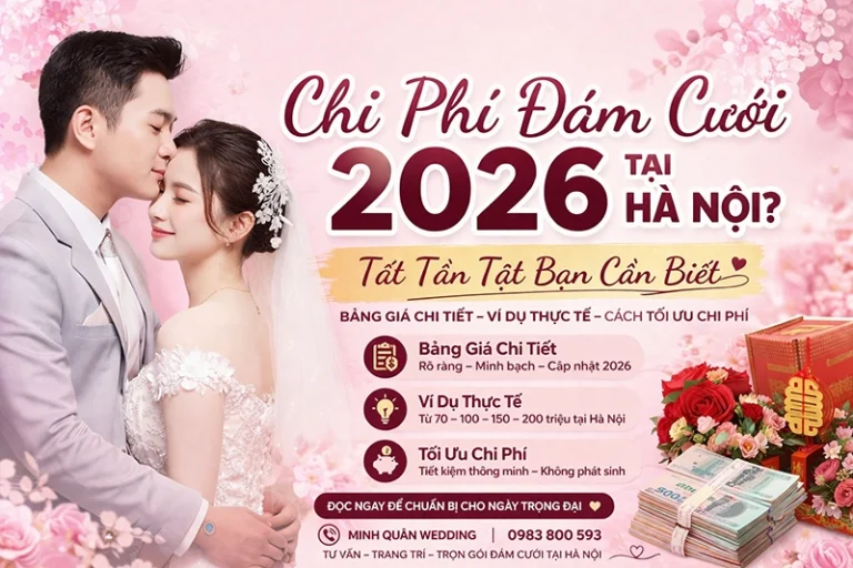 Chi phí đám cưới 2026