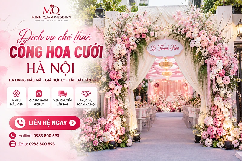Dịch vụ cho thuê cổng hoa cưới Hà Nội